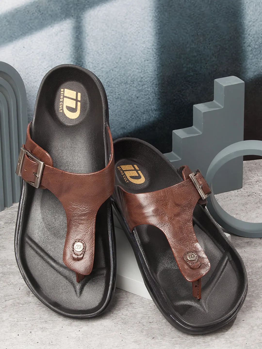 Men's Brown Thong Sandal (ID4226)