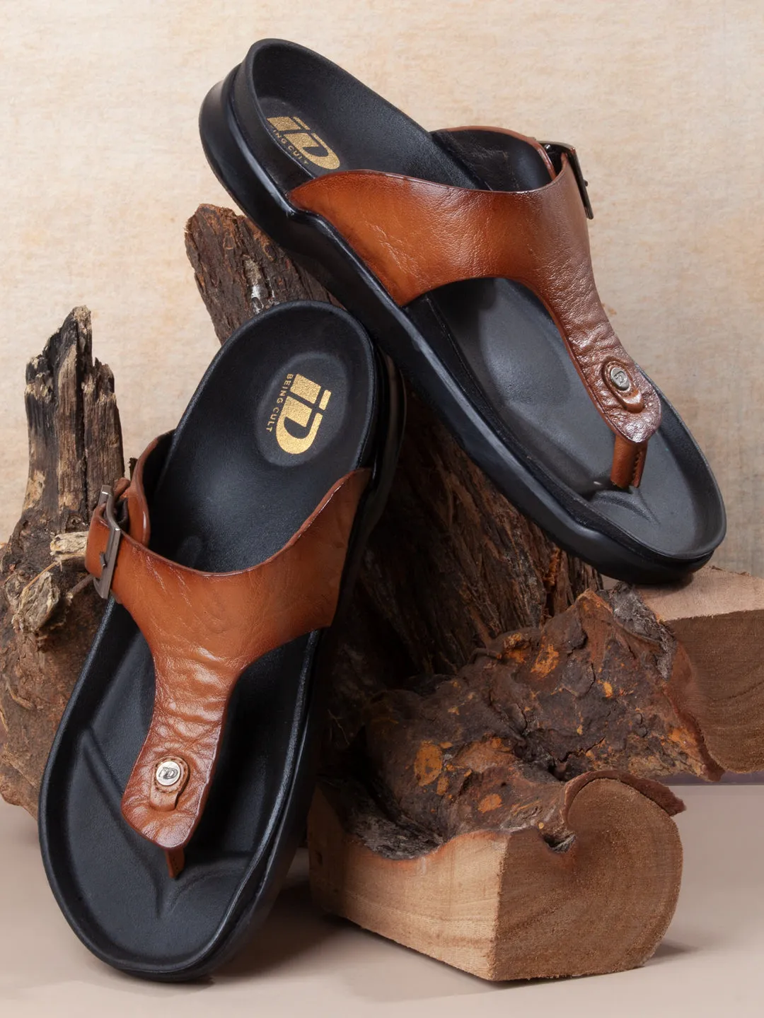 Men's Tan Thong Sandal (ID4226)