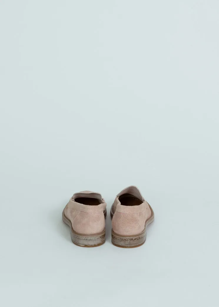 MOMA Light Pink Suede Loafer