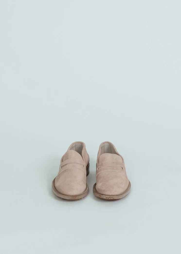 MOMA Light Pink Suede Loafer