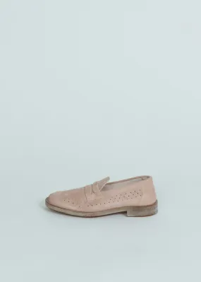 MOMA Light Pink Suede Loafer