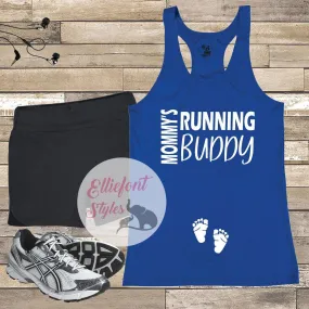 Mommy's Running Buddy Pregnancy Announcement Shirt