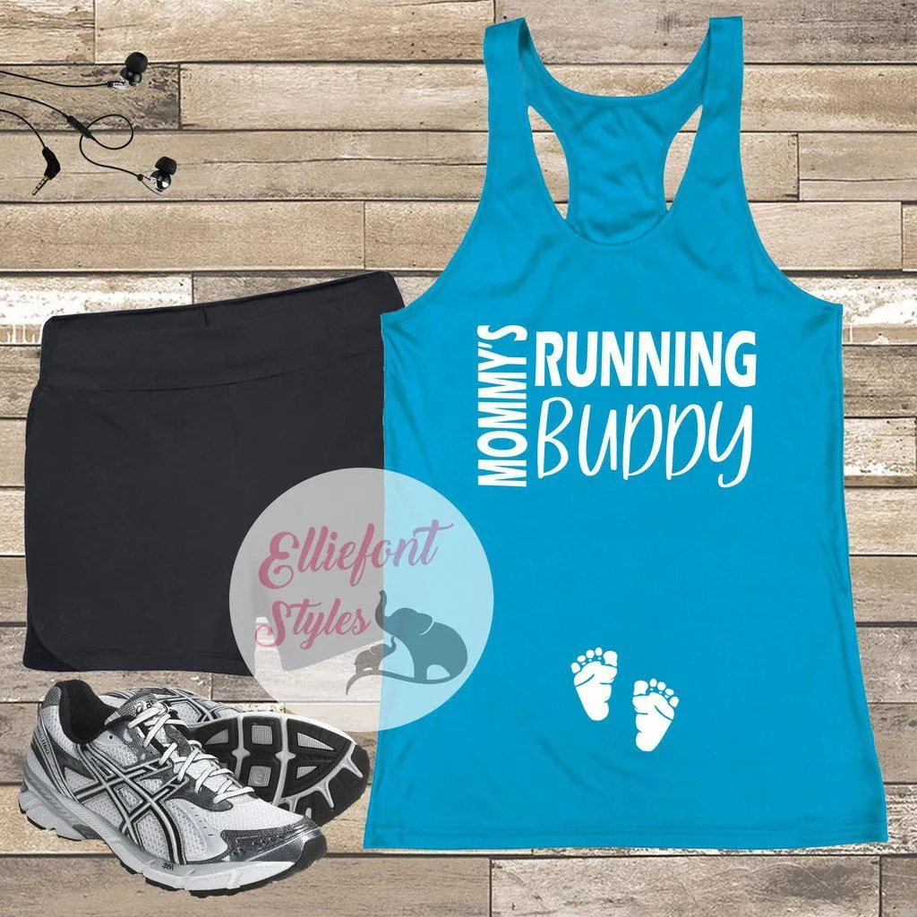 Mommy's Running Buddy Pregnancy Announcement Shirt