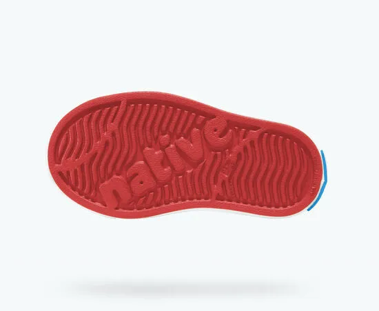 Native Kid's Jefferson Sneaker - Torch Red/Shell White 13100100-6400