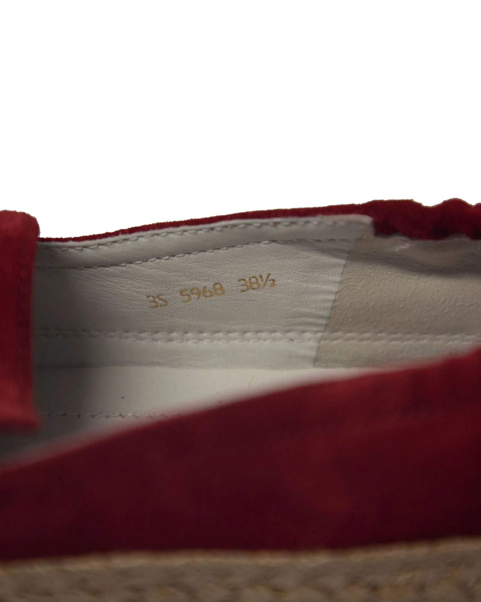 Prada Espadrille Sneakers in Red Suede