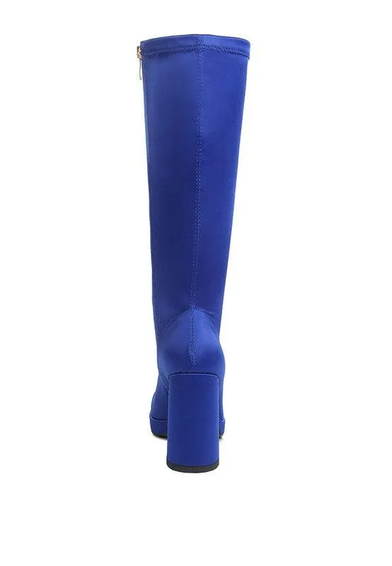 Presto Stretchable Satin Long Boot