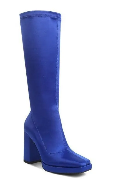 Presto Stretchable Satin Long Boot