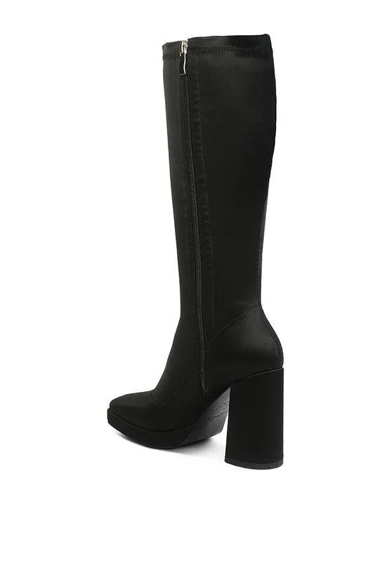 Presto Stretchable Satin Long Boot