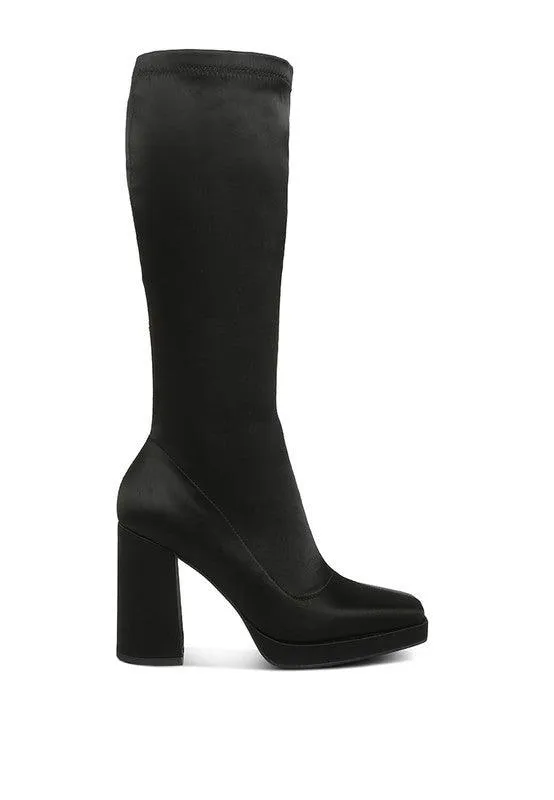 Presto Stretchable Satin Long Boot