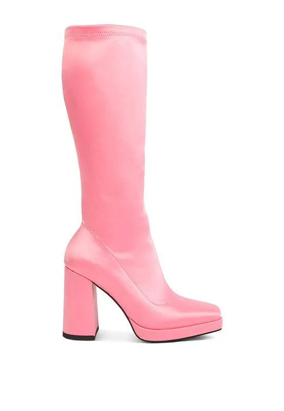 Presto Stretchable Satin Long Boot
