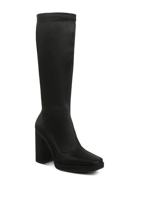 Presto Stretchable Satin Long Boot