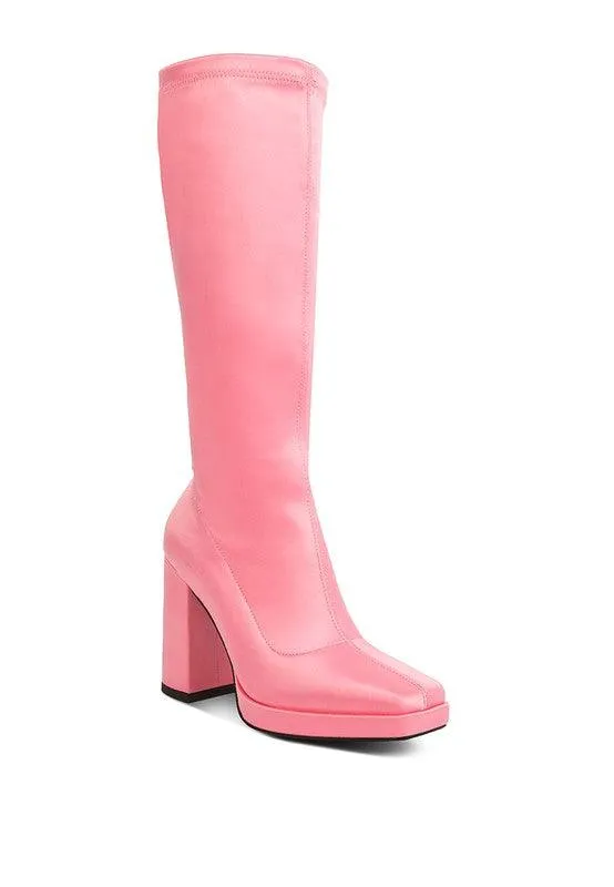 Presto Stretchable Satin Long Boot