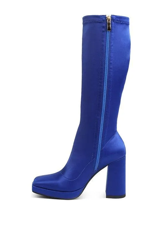 Presto Stretchable Satin Long Boot