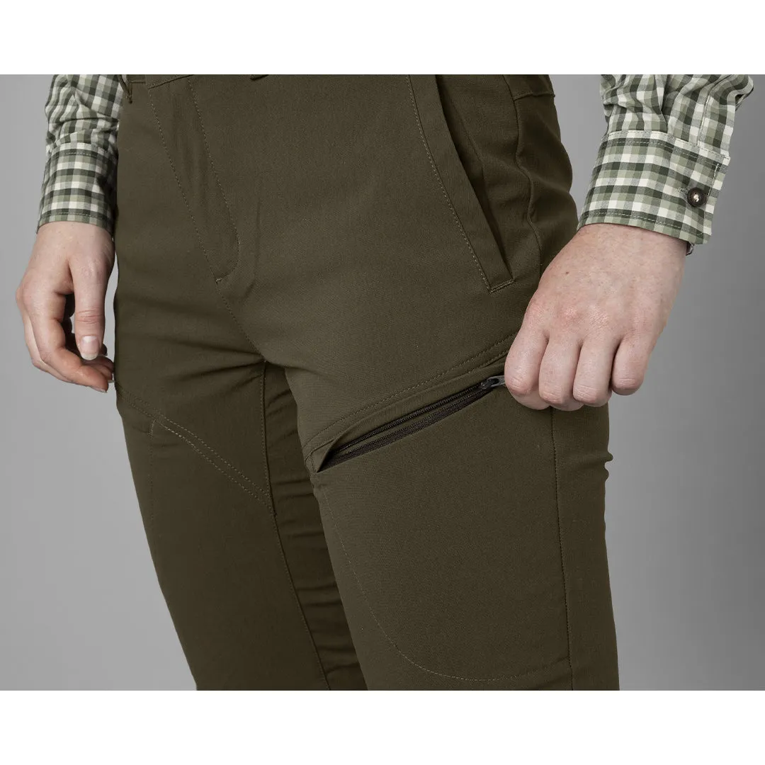 Retrieve Light Lady Trousers - Dark Warm Olive by Harkila
