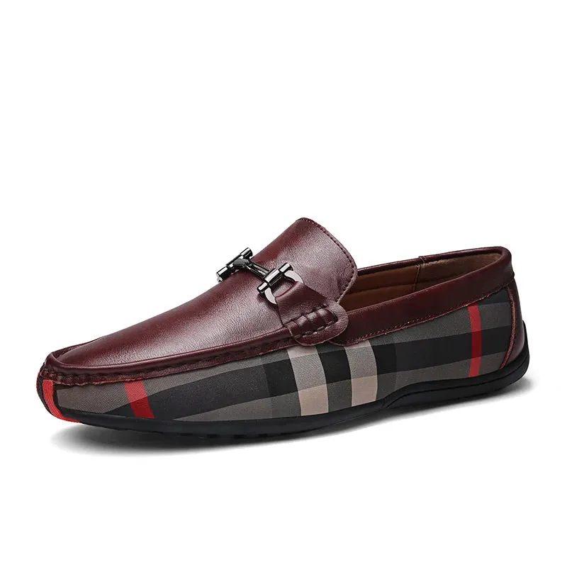 Rucci Plaid Genuine Leather Loafer