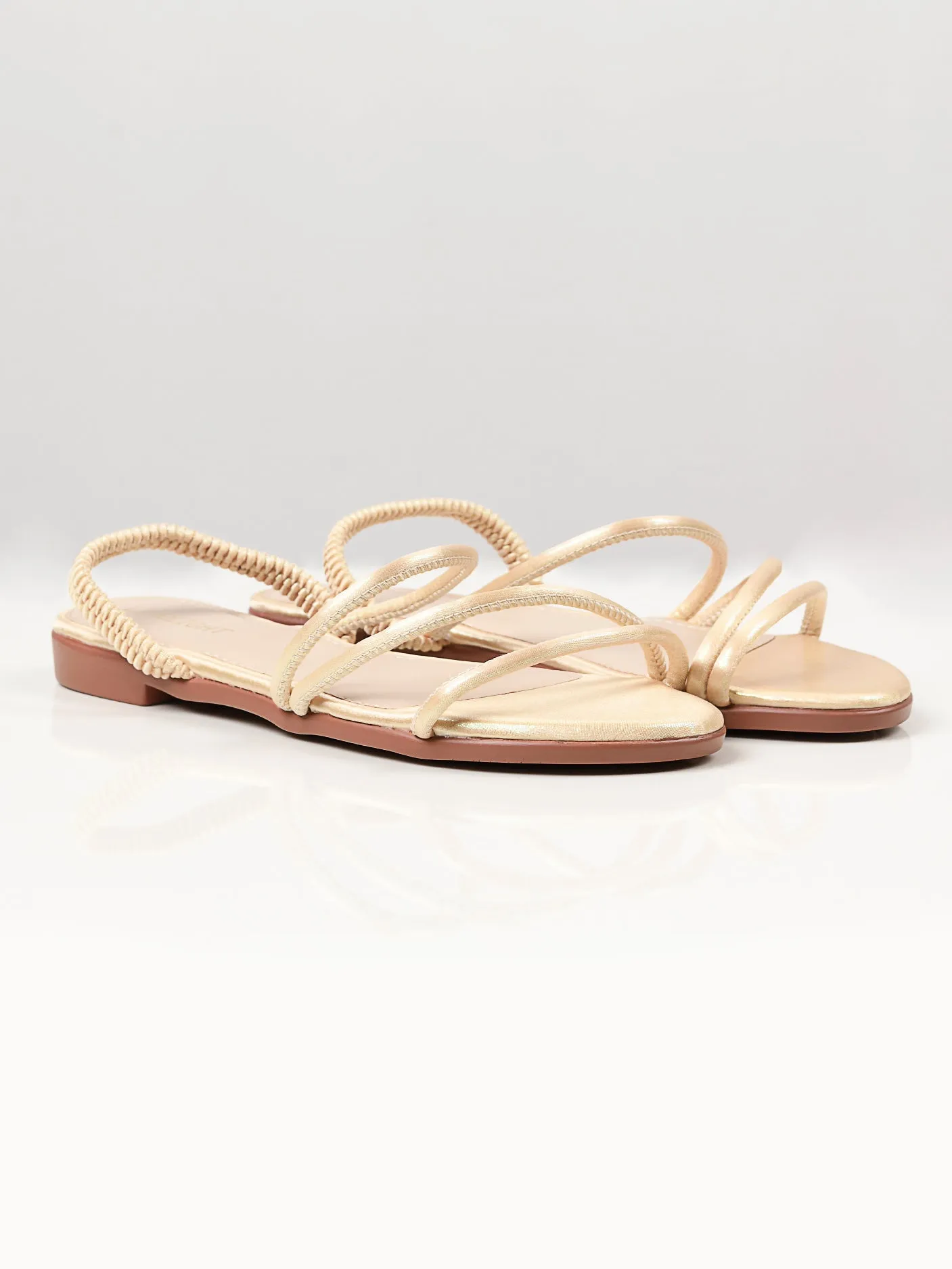 Shimmer Sandals - Gold