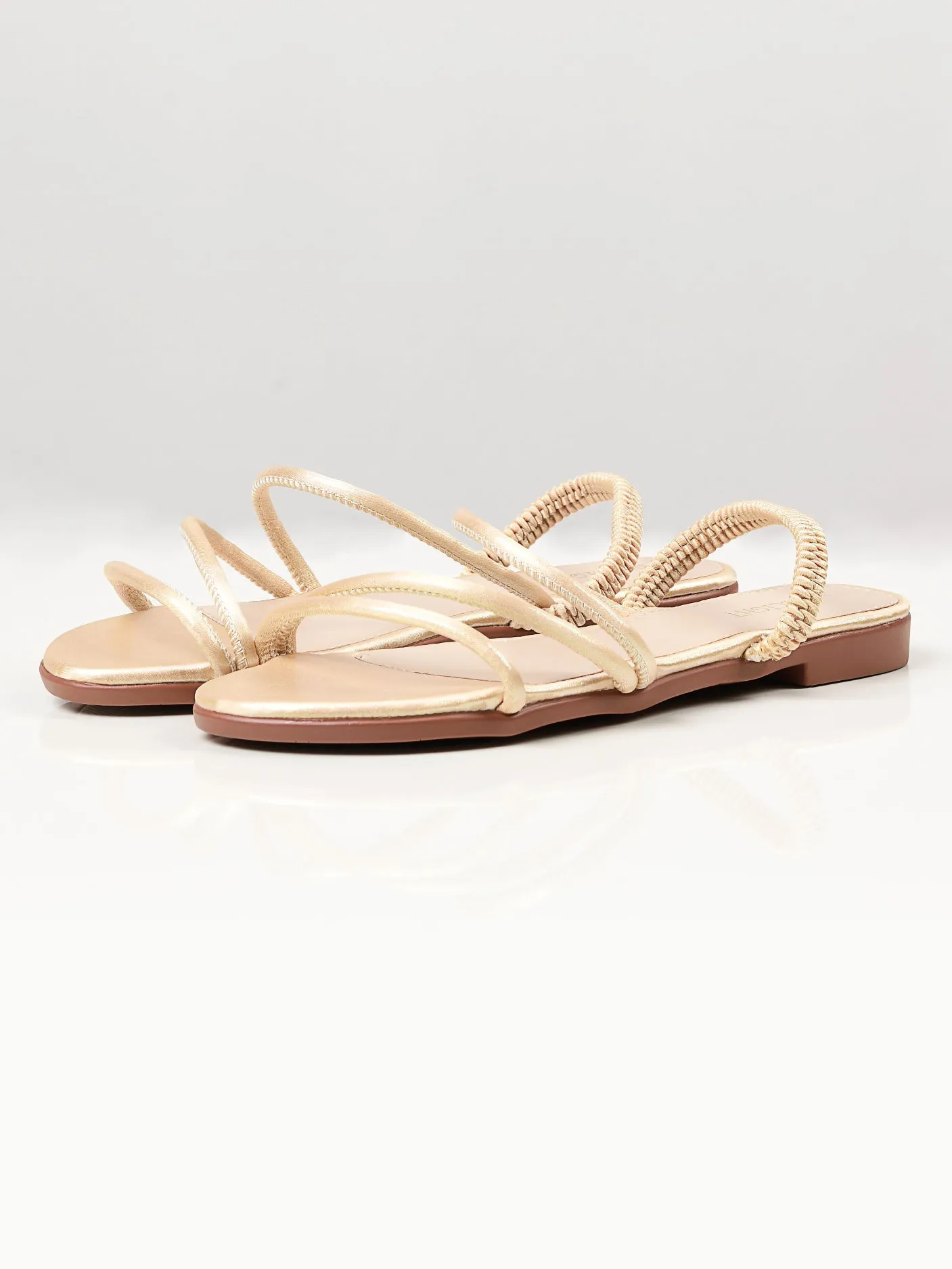 Shimmer Sandals - Gold