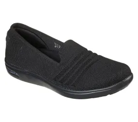 SKECHERS WOMEN'S ARCH FIT UPLIFT-CUTTING EDGE 100% VEGA 136560 BLACK)