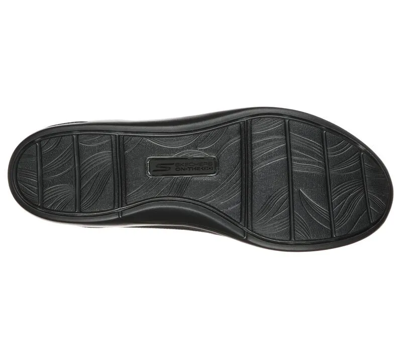 SKECHERS WOMEN'S ARCH FIT UPLIFT-CUTTING EDGE 100% VEGA 136560 BLACK)
