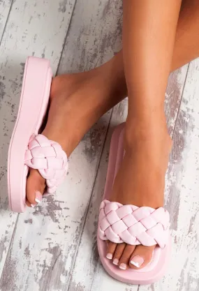 Spring Break Love Pink Knot Detail Sandal