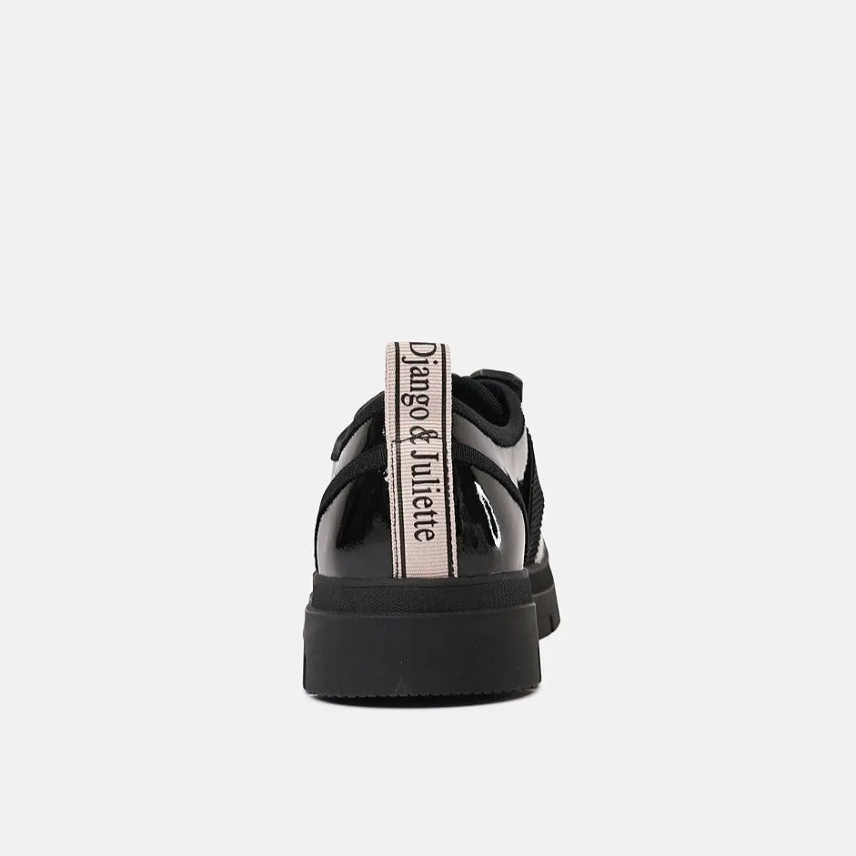 Stay Black Patent Leather Sneakers