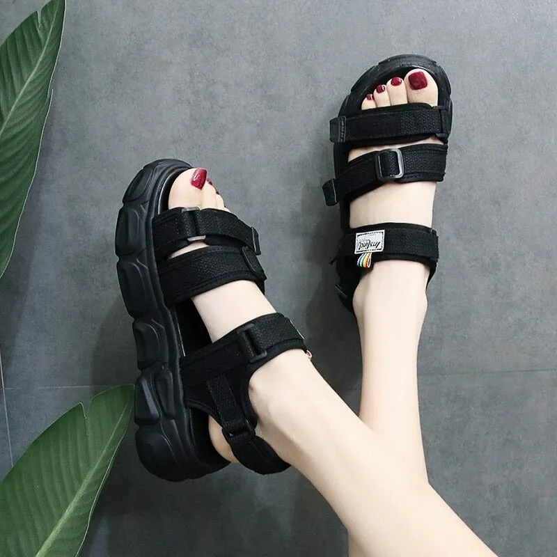 Summer Women Flat Sandals, Flip Flops, Bohemian Beach Slippers.