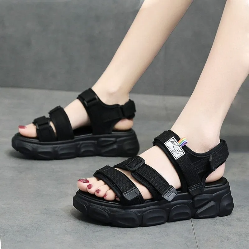 Summer Women Flat Sandals, Flip Flops, Bohemian Beach Slippers.