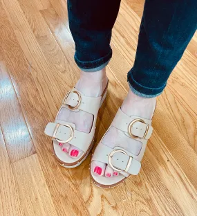 Surfs Up smooth sandal - Beige