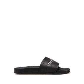 VALENTINO Slider sandal in black PVC