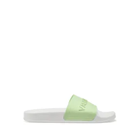 VALENTINO Slider sandal in green PVC