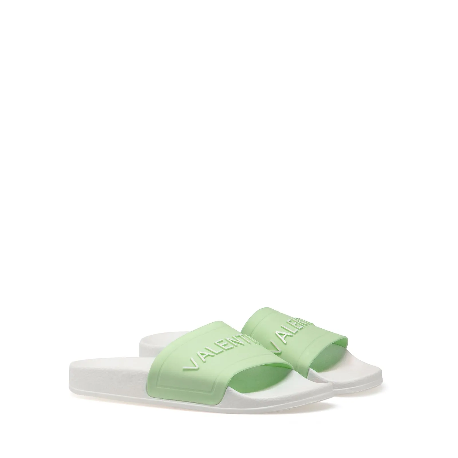 VALENTINO Slider sandal in green PVC