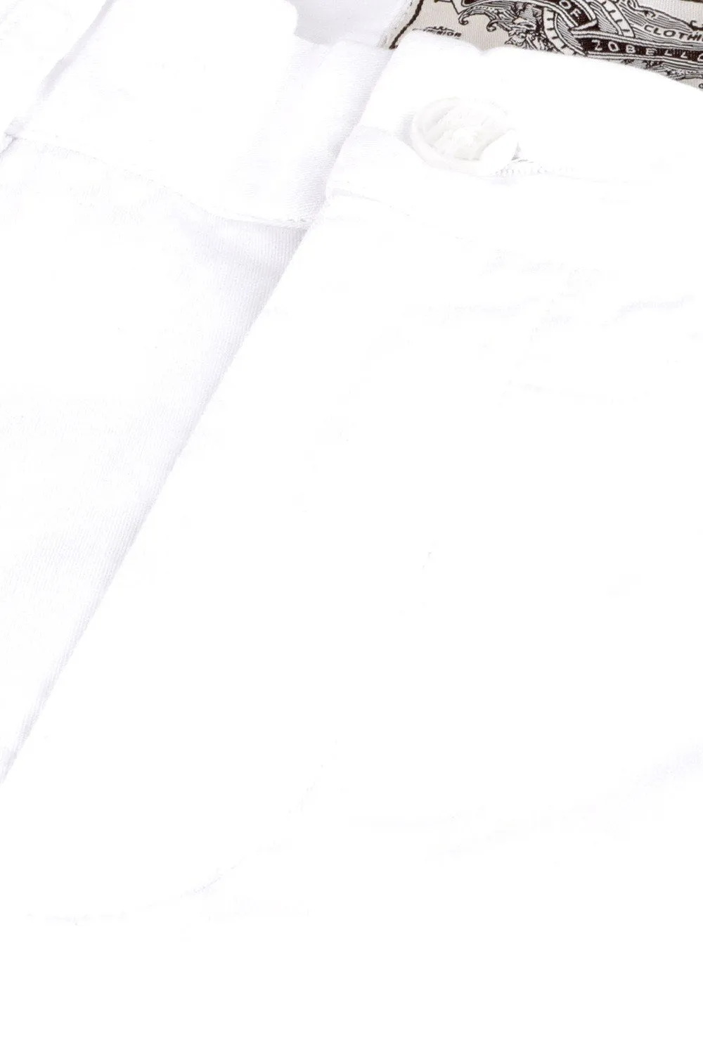 White Twill Summer Chino Shorts