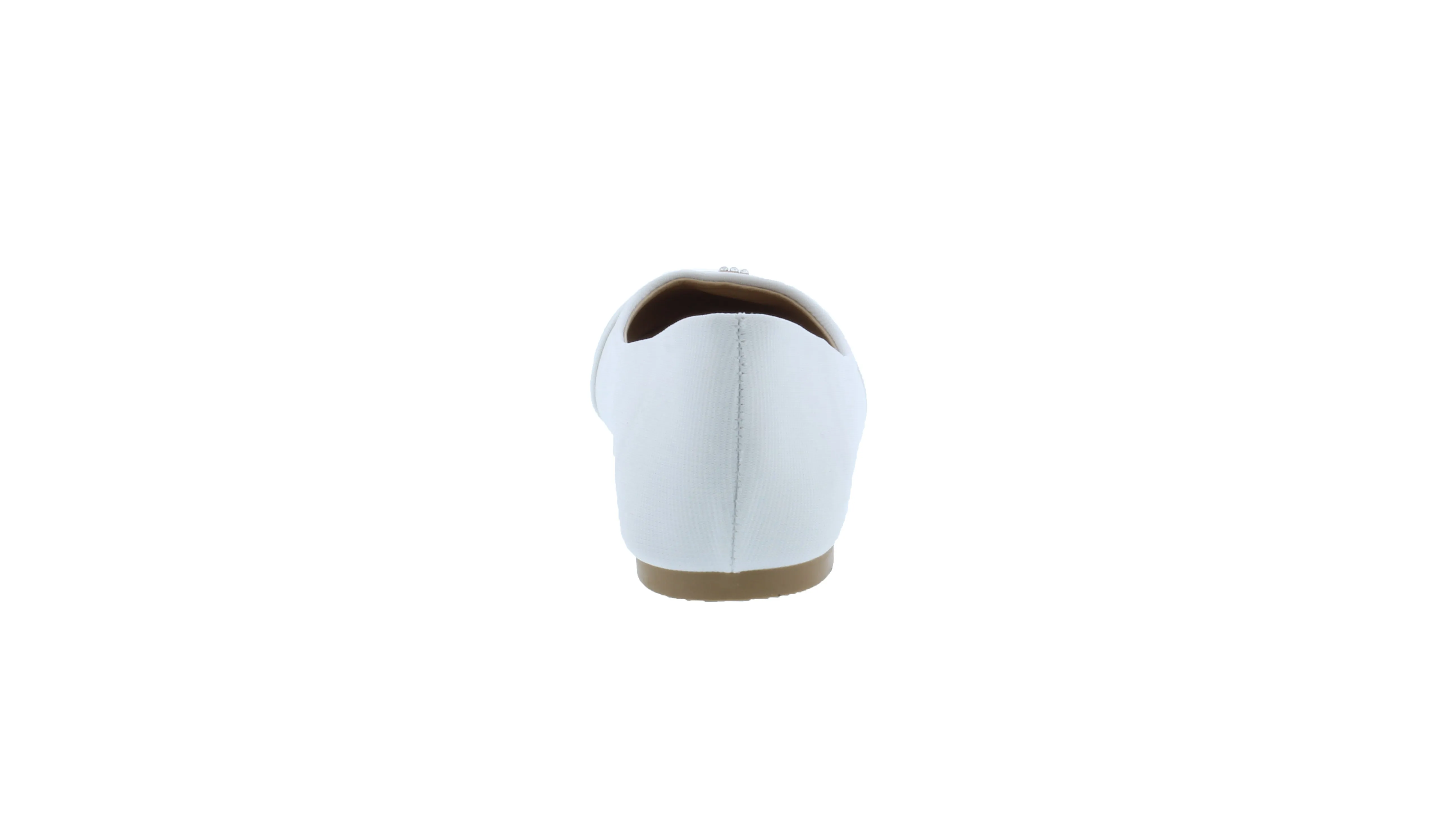 Women Fabric Flat with Rounded Tip