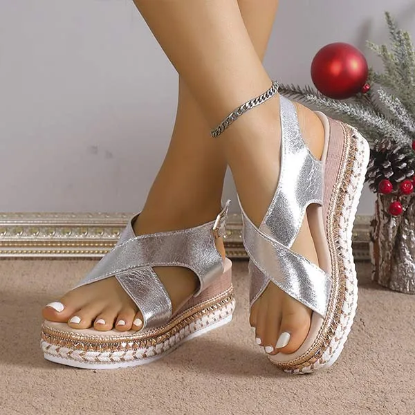 Women's Espadrille Platform Wedge Sandals 12907003C