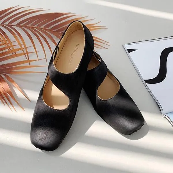 Women's Vintage Square Toe Mary Jane Ballerinas 20703567C